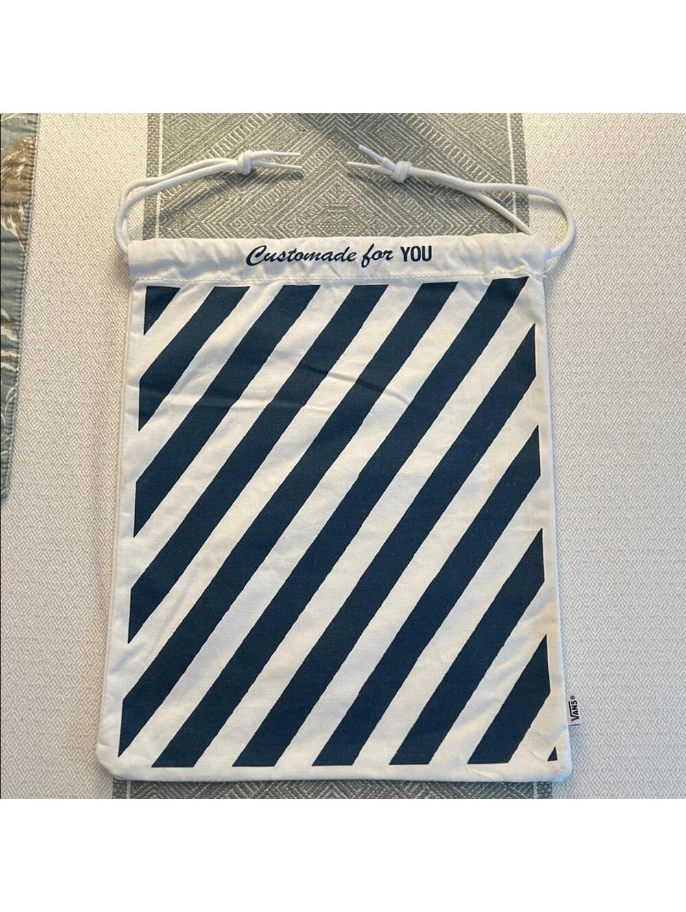 Vans Striped Canvas Drawstring Bag